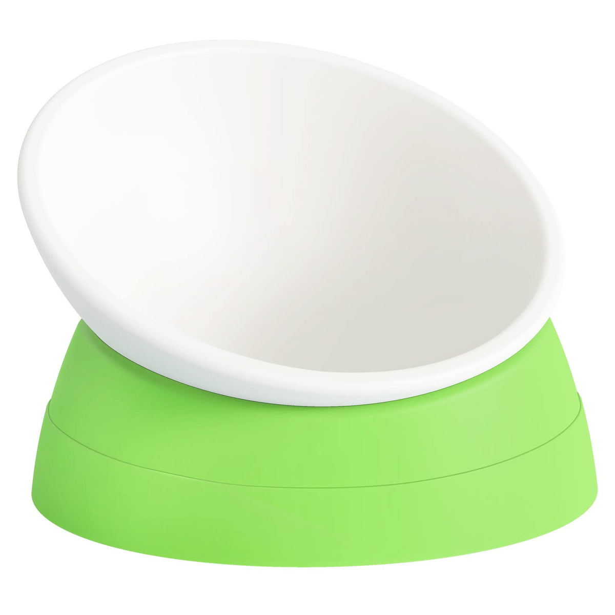 17 oz Raised Cat Food Bowls, Adjustable-Angle Pet Bowls, Easy Cleaning Cat Wet Food Dishes with Non Slip Base, Whisker Friendly Kitten Food Bowl