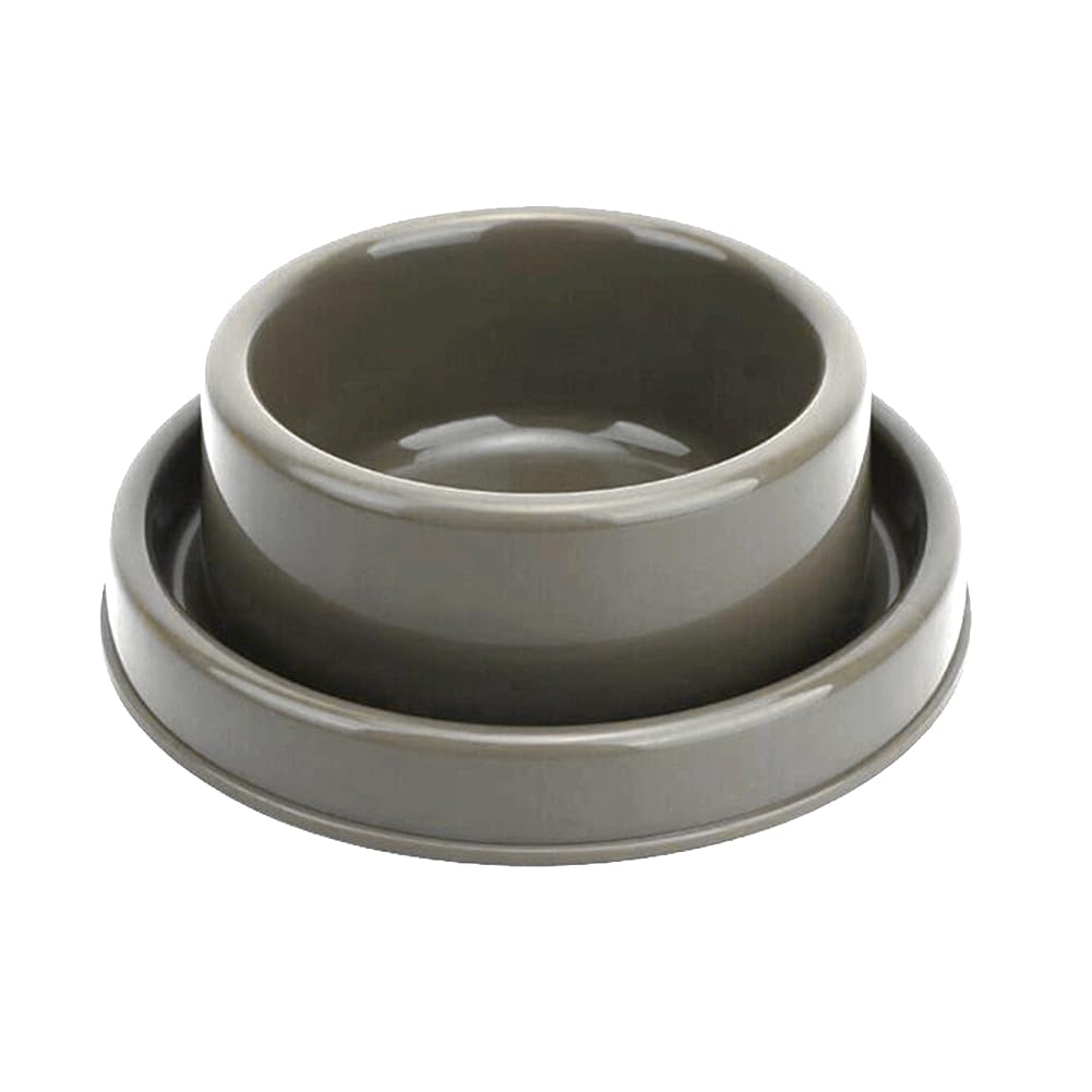Ants Away Dog Bowl Cat Puppy Food Bowls Round No Spill Brown S