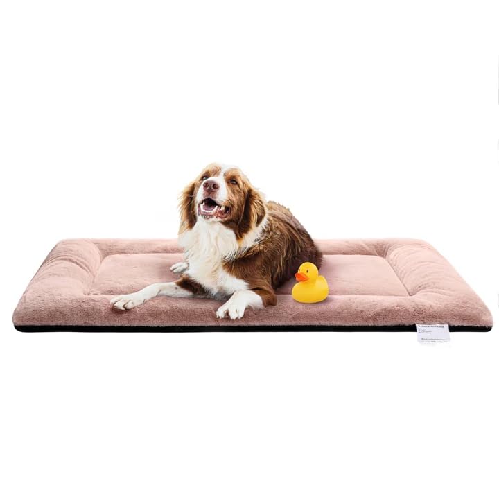 Dog Crate Pad Washable Dog Bed for Crate Medium Cozy Mat 36-Inch Gray