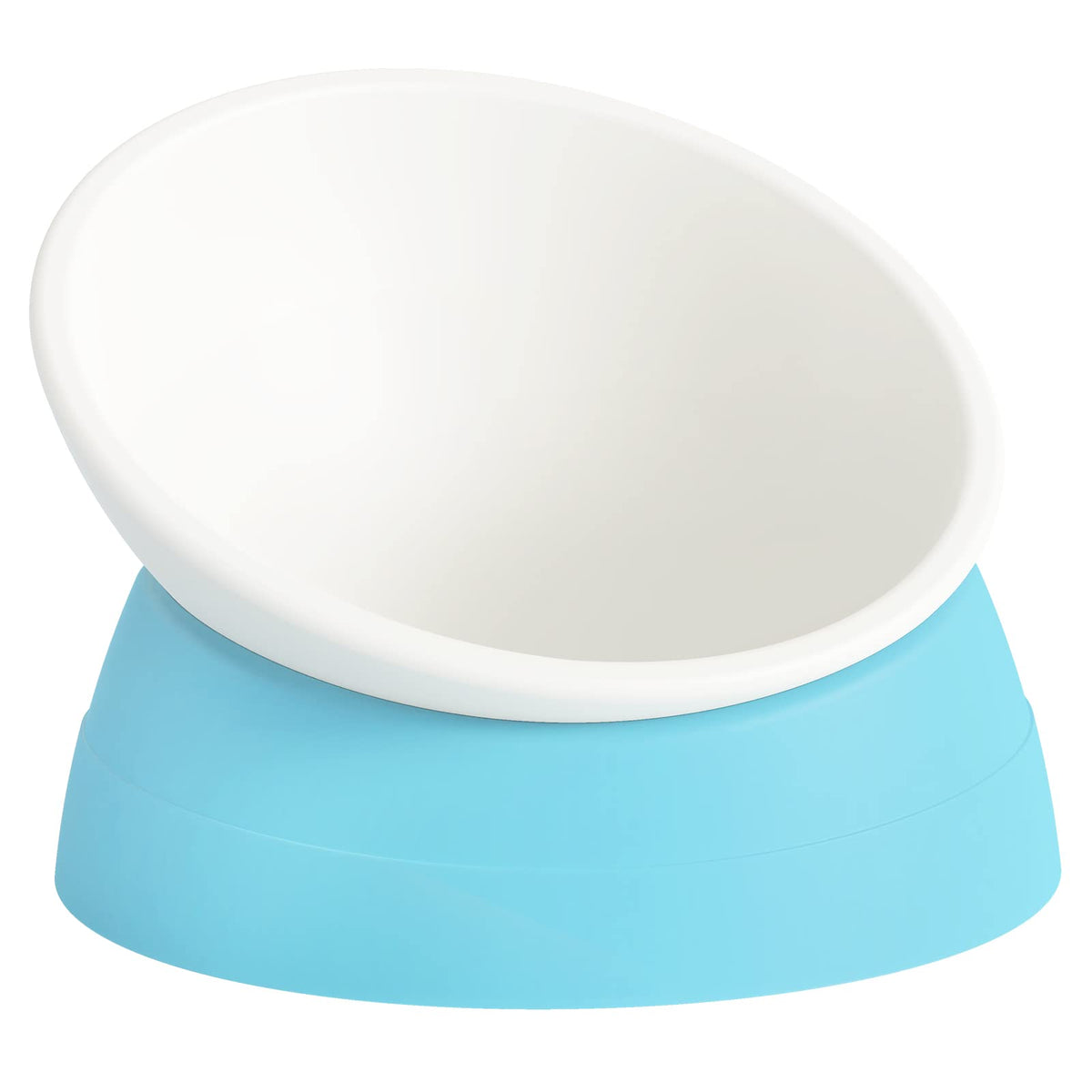 17 oz Raised Cat Food Bowls, Adjustable-Angle Pet Bowls, Easy Cleaning Cat Wet Food Dishes with Non Slip Base, Whisker Friendly Kitten Food Bowl