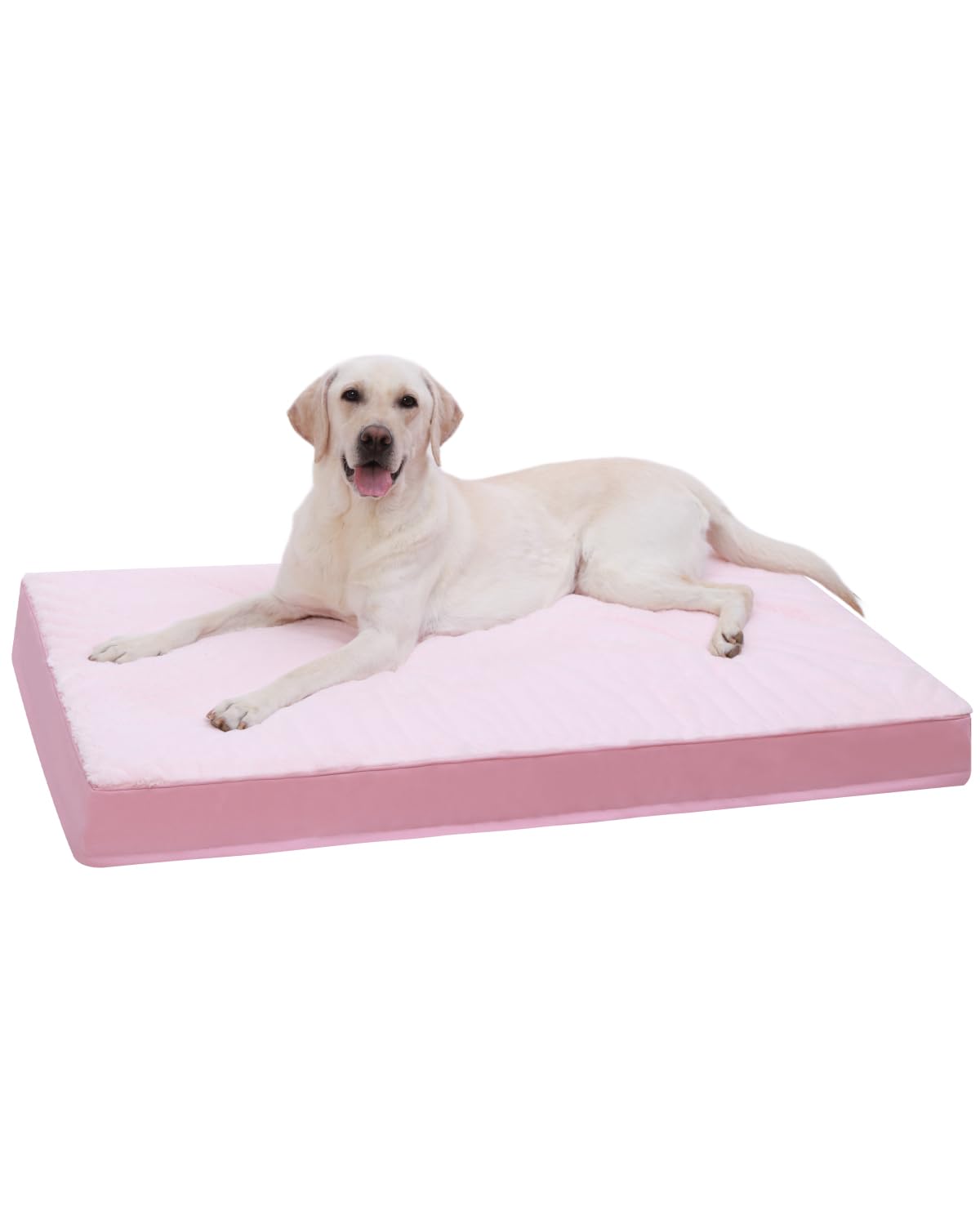 KSIIA Orthopedic Dog Bed for Large Dogs with Waterproof Lining, Grey, 35x22