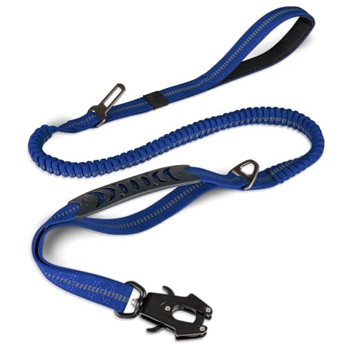 Joytale Tactical Bungee Dog Leash, Shock Absorbing No Pull, Coyote Brown