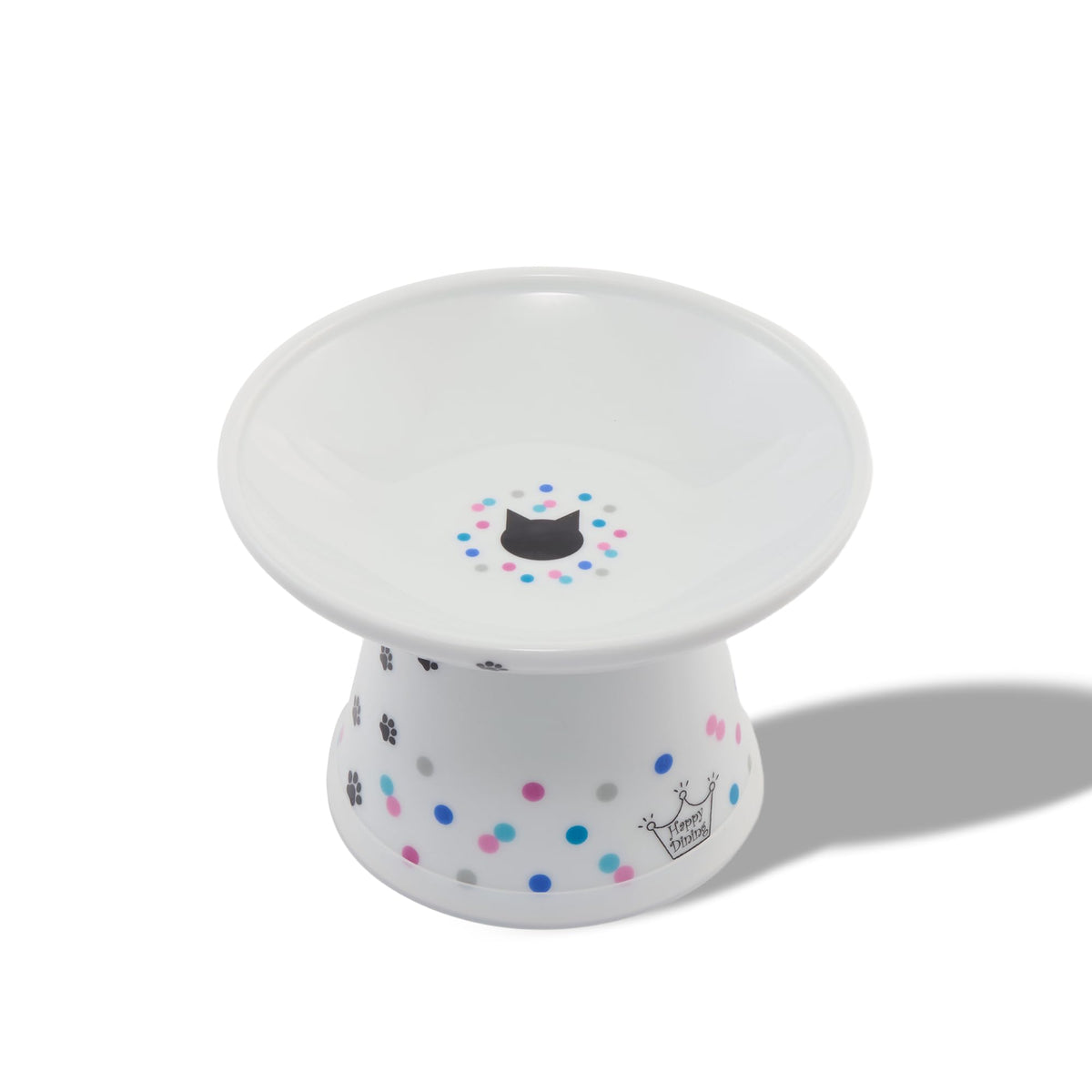Necoichi Ceramic Extra-Wide Elevated Cat Food Bowl (Cat, Extra Wide)