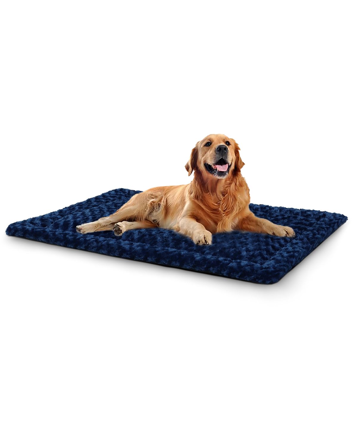 Exsnugy Washable Dog Bed Mat Medium Size Fluffy Pet Crate Pad 36x23