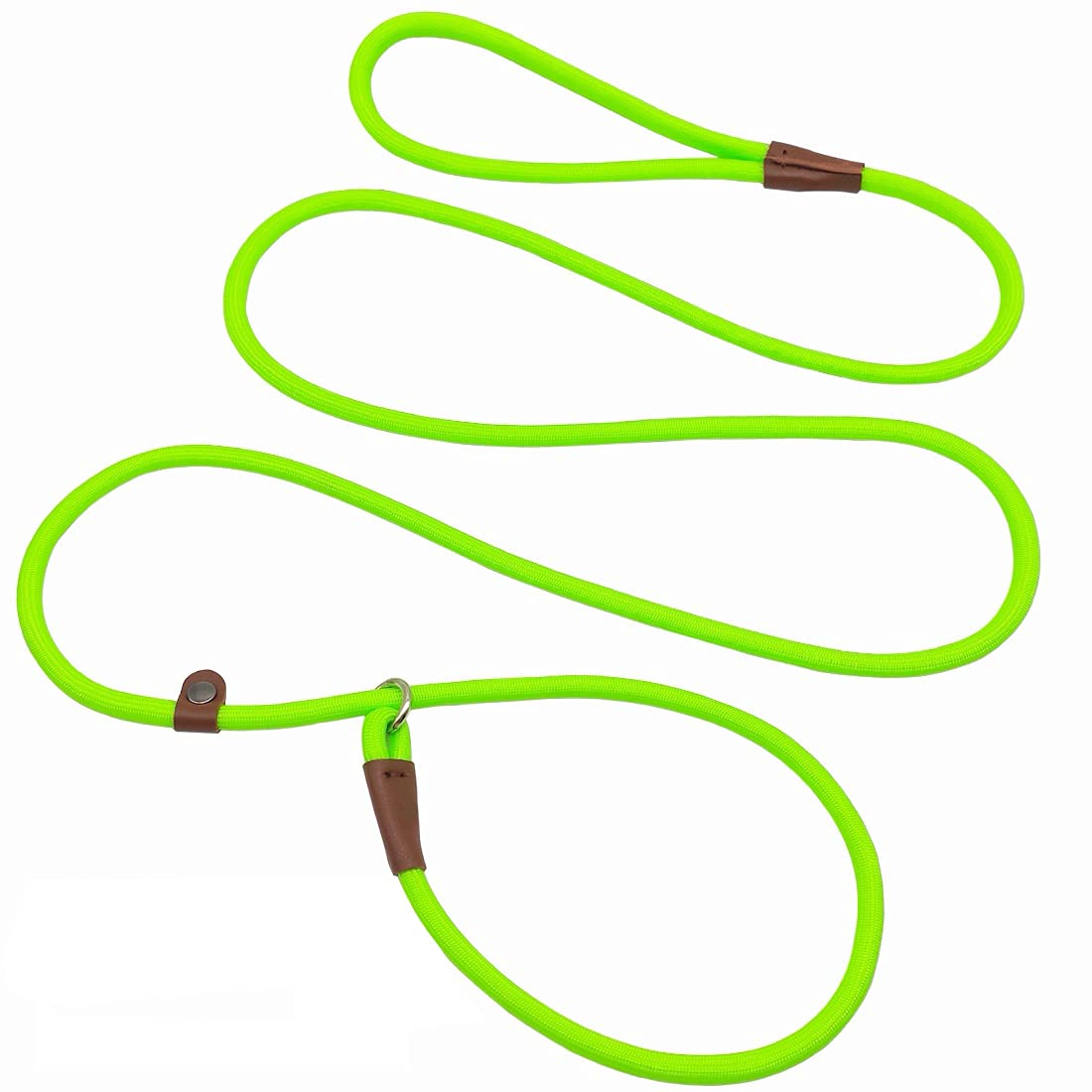 MayPaw Slip Lead Dog Leash 7ft x 1/4" Rope Control Leash for Dogs No Pull