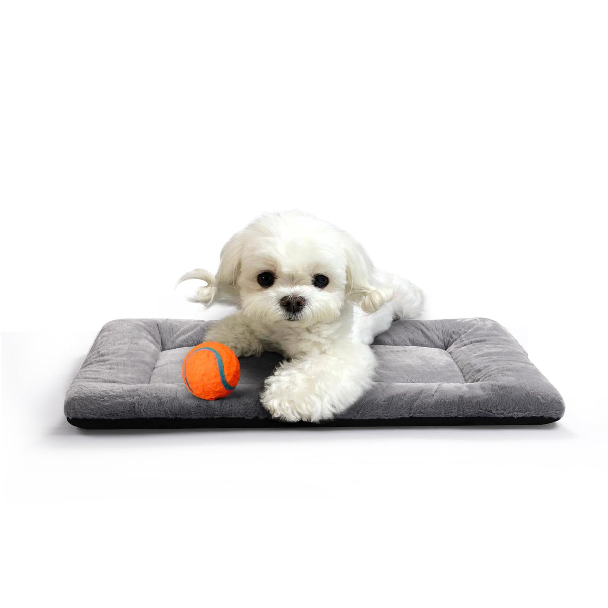 Dog Crate Pad Washable Dog Bed for Crate Medium Cozy Mat 36-Inch Gray
