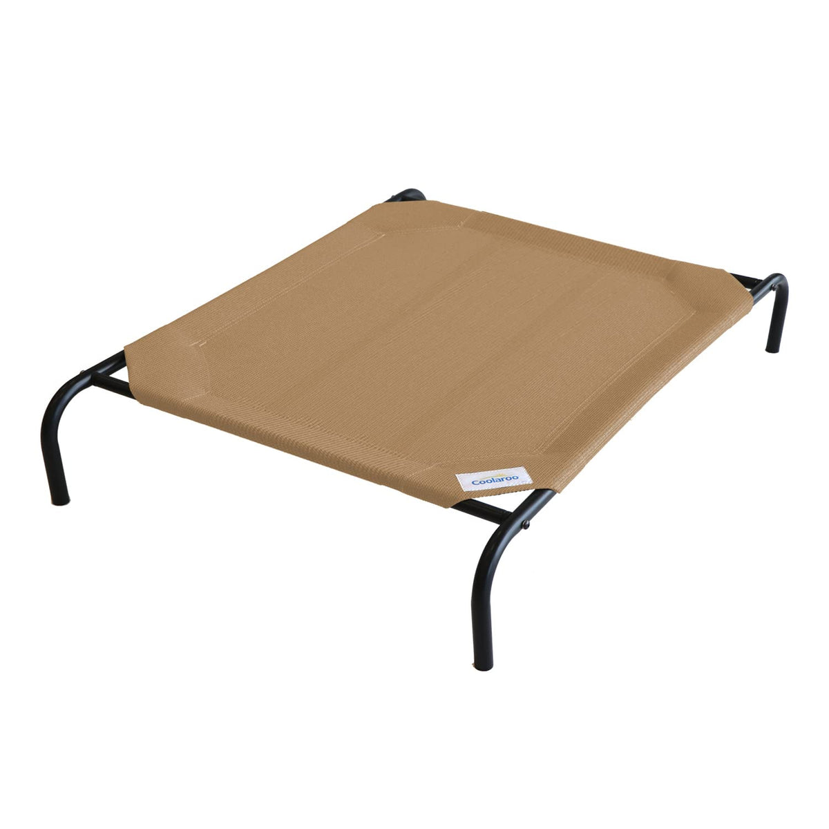 Coolaroo Original Elevated Dog Bed - Breathable Off-The-Ground Pet Bed with Cooling Fabric, Joint Relief & Moisture-Resistant Fabric, 100% Recyclable, Easy Clean, Grey, Medium