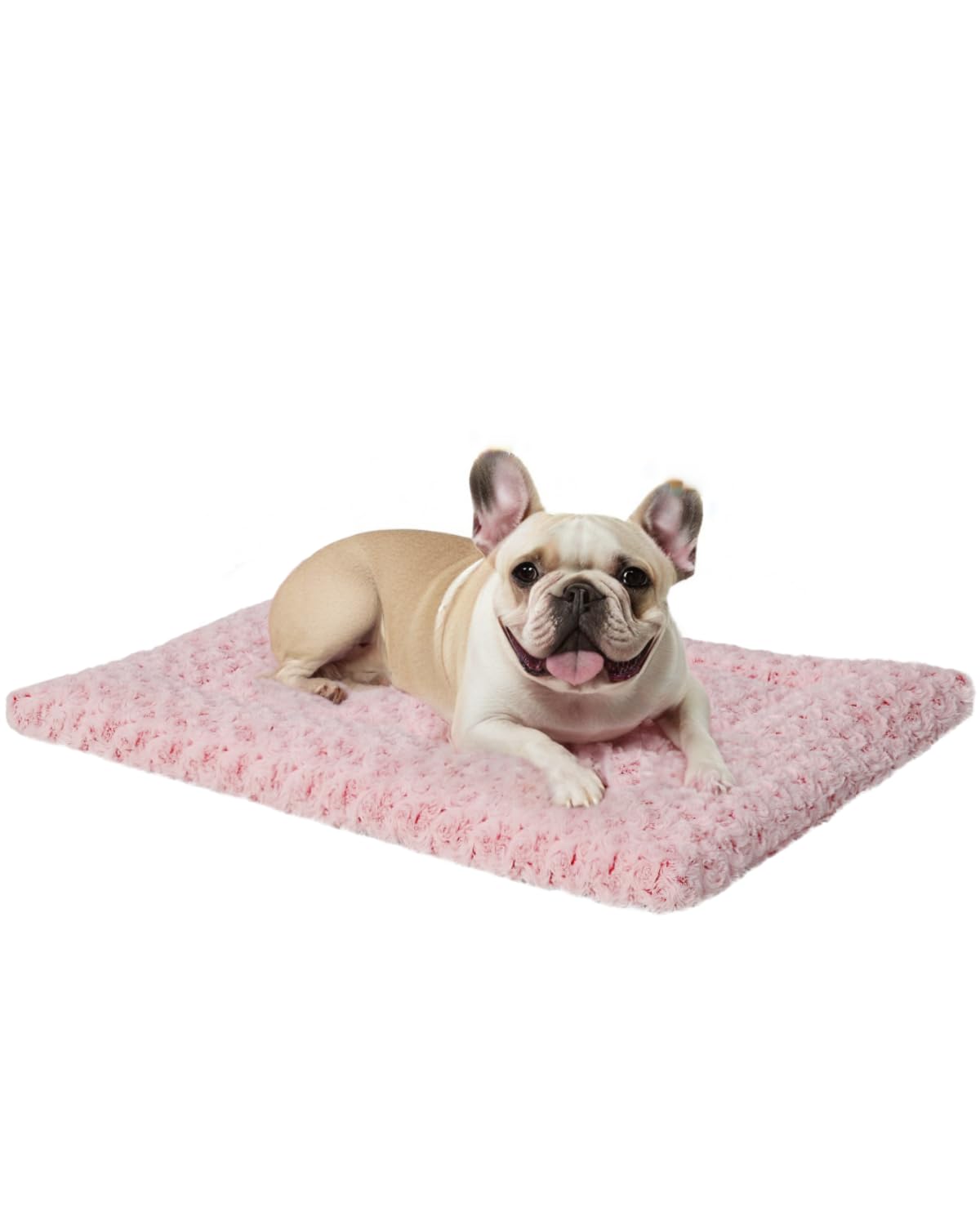 Exsnugy Washable Dog Bed Mat Medium Size Fluffy Pet Crate Pad 36x23