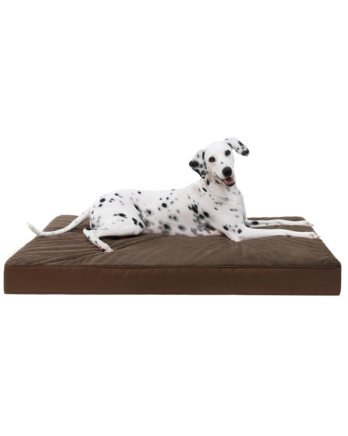 KSIIA Orthopedic Dog Bed for Large Dogs with Waterproof Lining, Grey, 35x22
