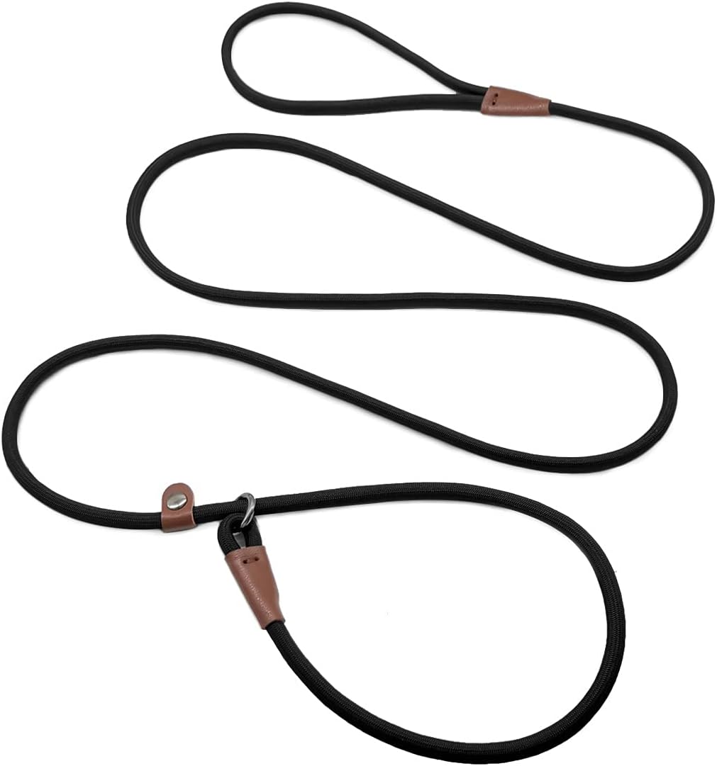 MayPaw Slip Lead Dog Leash 7ft x 1/4" Rope Control Leash for Dogs No Pull