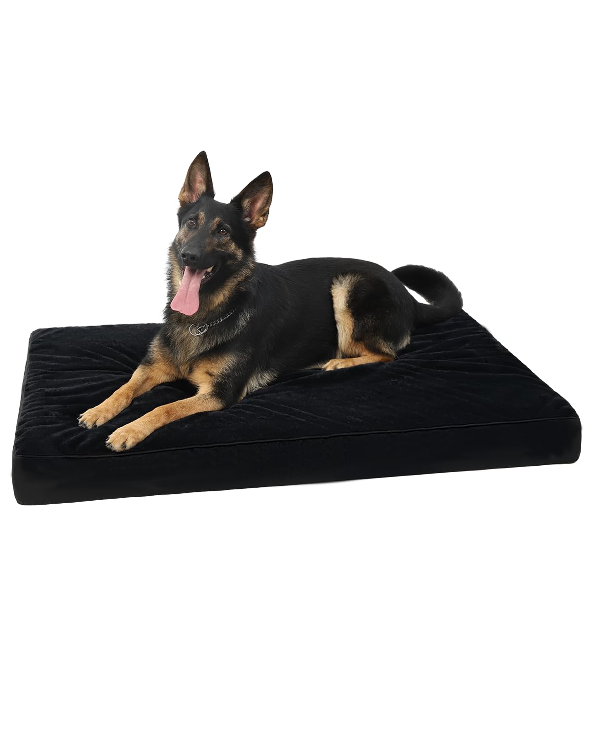 KSIIA Orthopedic Dog Bed for Large Dogs with Waterproof Lining, Grey, 35x22