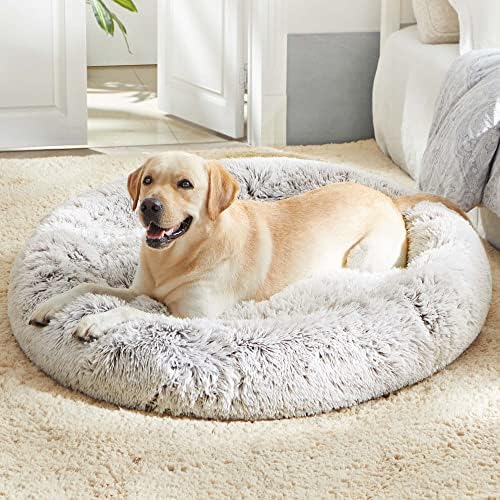 WESTERN HOME WH Calming Soft Round Dog &Cat Bed Small Dog Bed Washable,20"