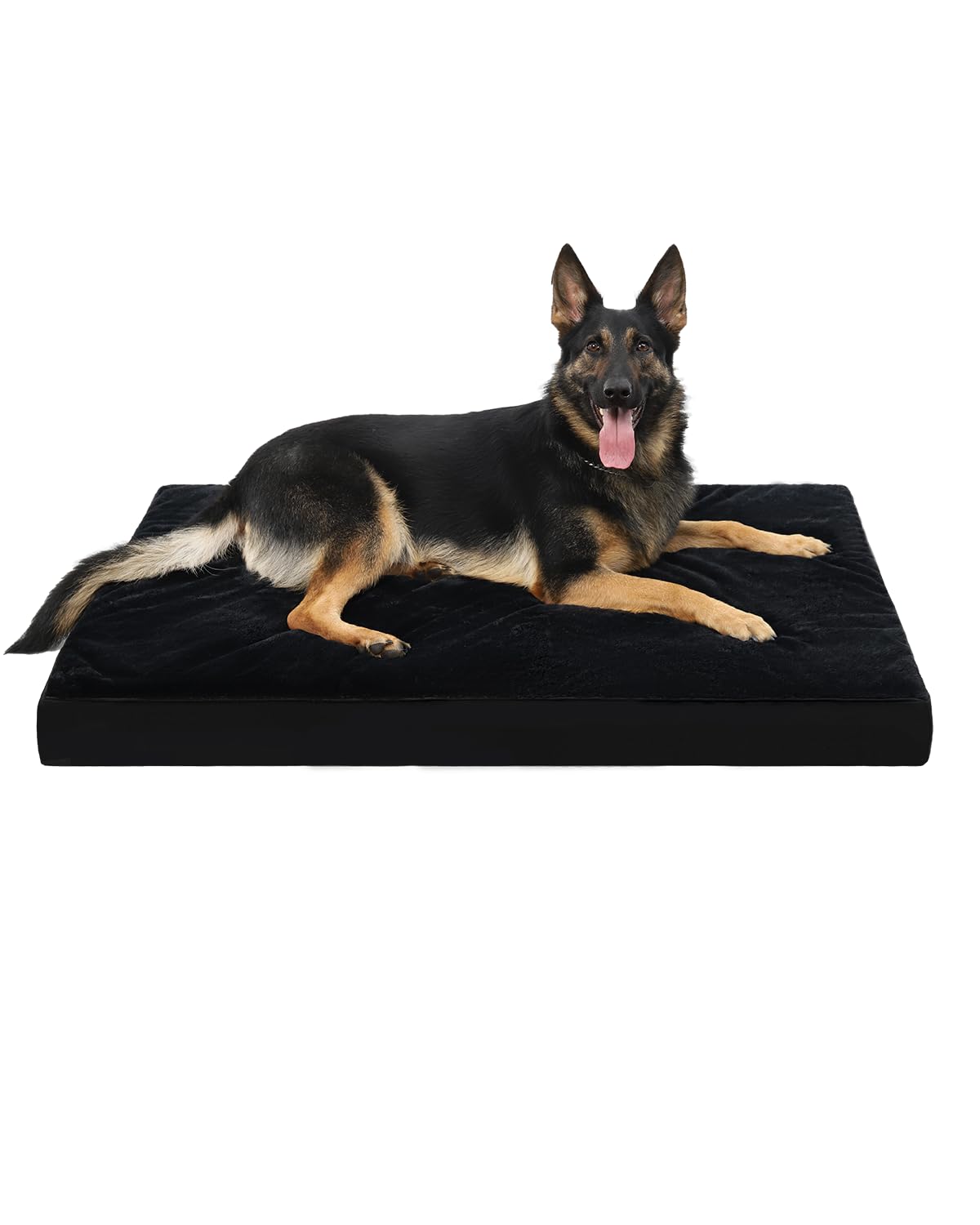 KSIIA Orthopedic Dog Bed for Large Dogs with Waterproof Lining, Grey, 35x22