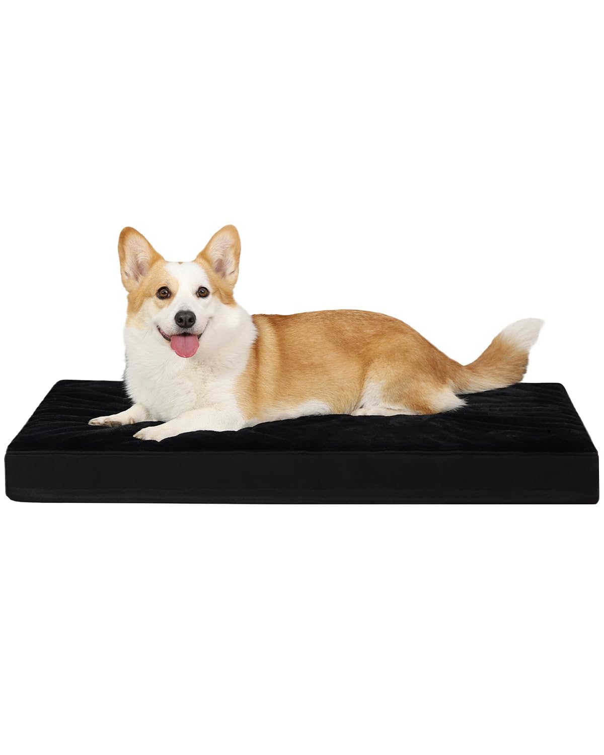 KSIIA Orthopedic Dog Bed for Small Dogs with Waterproof Lining, Grey, 23x17