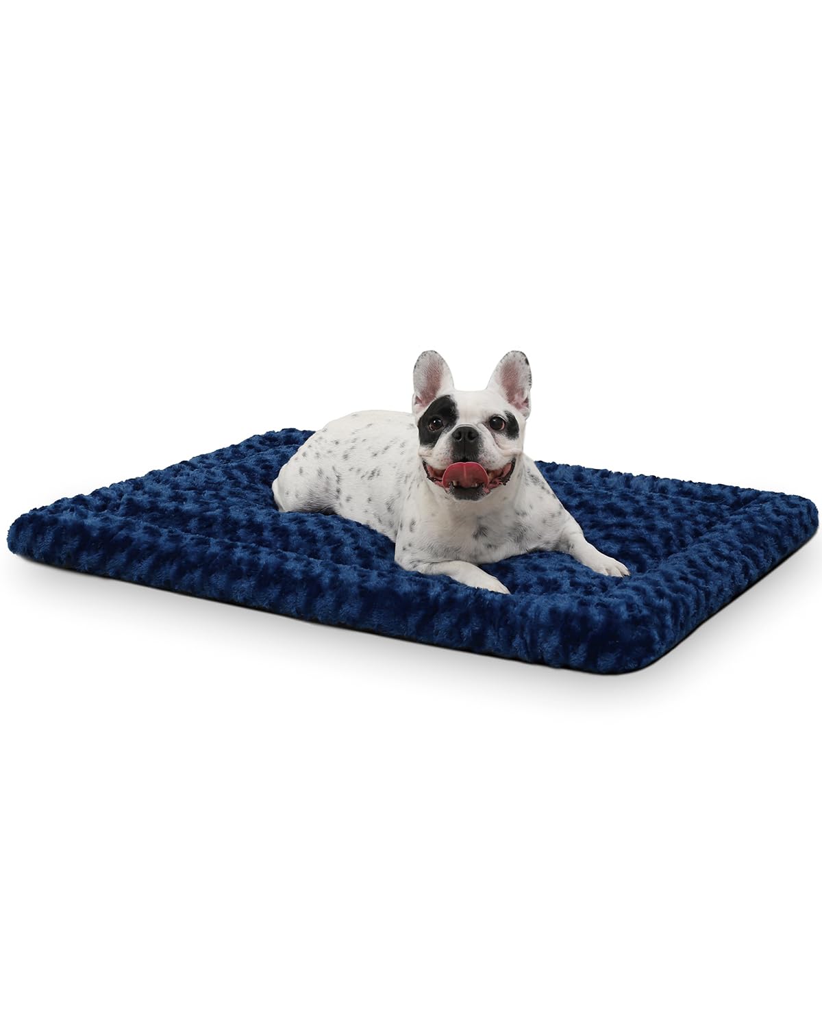 Exsnugy Washable Dog Bed Mat Medium Size Fluffy Pet Crate Pad 36x23