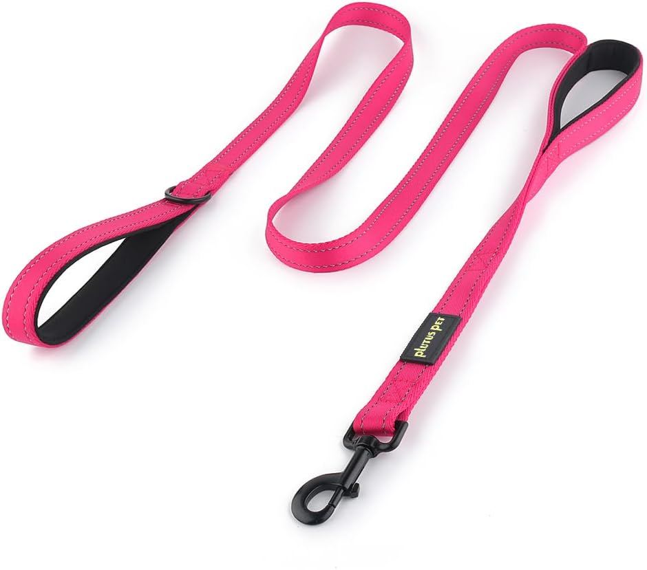 Plutus Pet Double Handle Dog Leash, 6 FT Long, for Medium Large Dogs
