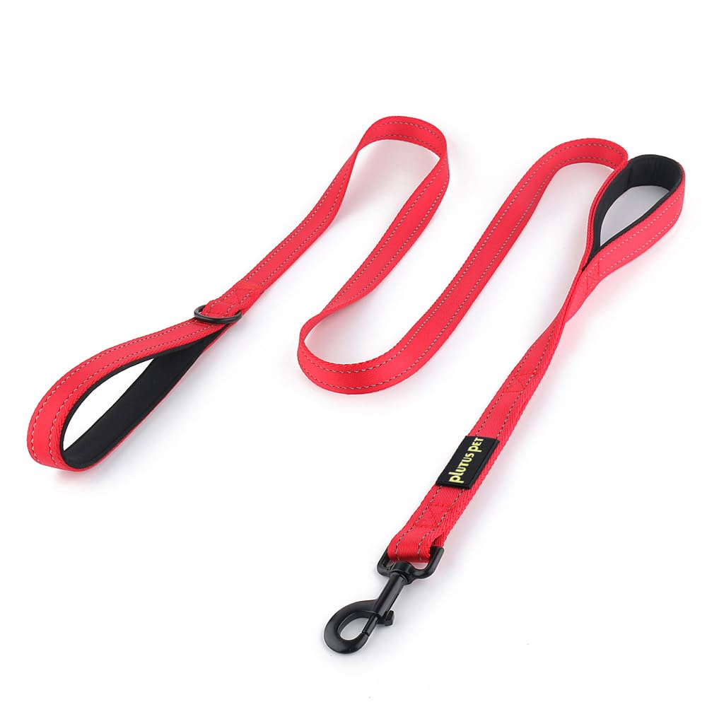 Plutus Pet Double Handle Dog Leash, 6 FT Long, for Medium Large Dogs
