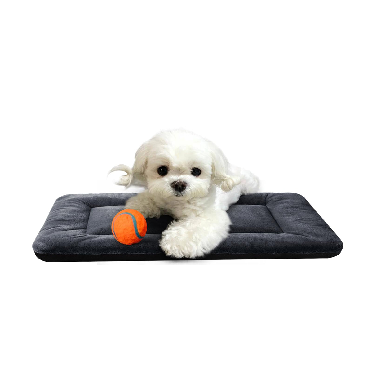 Dog Crate Pad Washable Dog Bed for Crate Medium Cozy Mat 36-Inch Gray