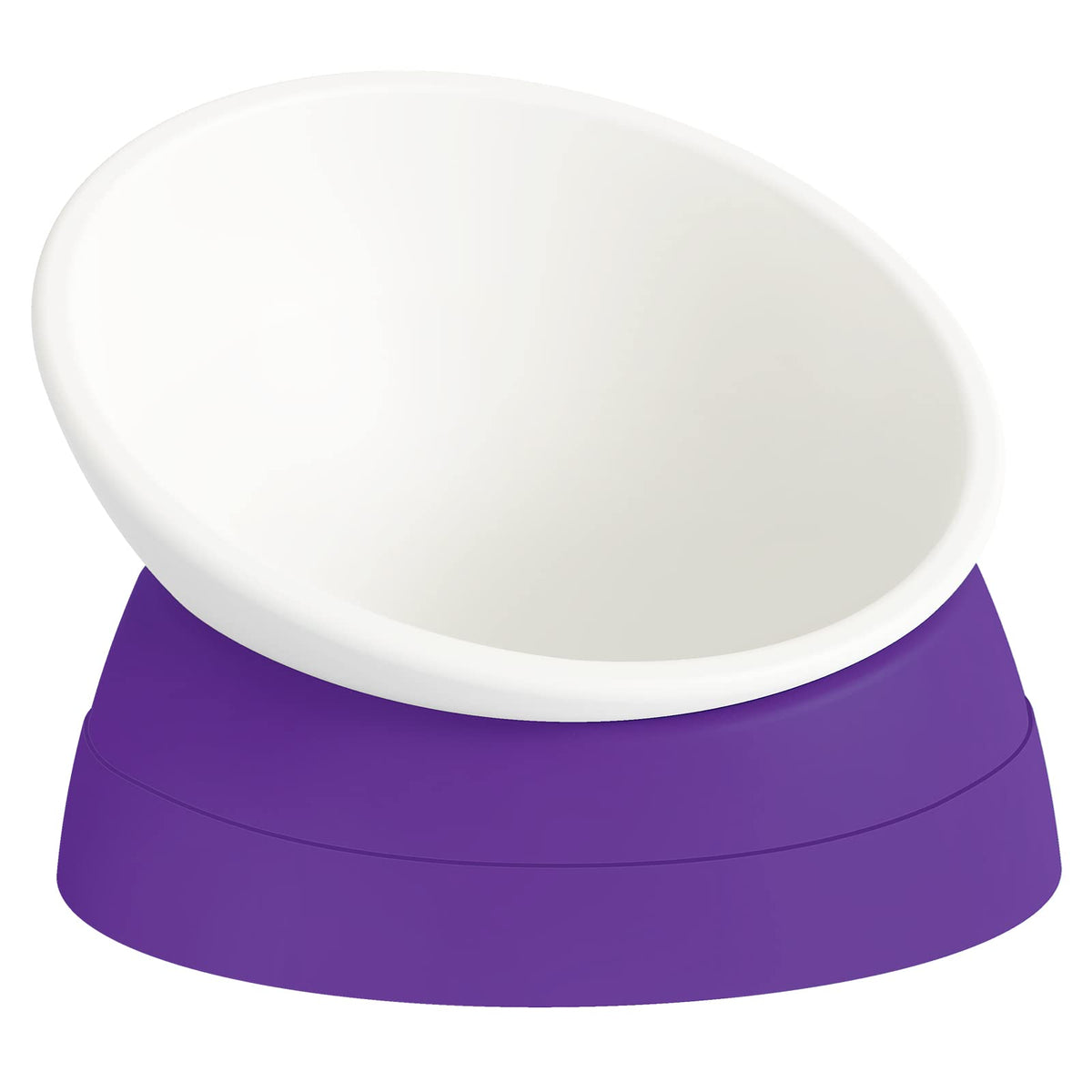 17 oz Raised Cat Food Bowls, Adjustable-Angle Pet Bowls, Easy Cleaning Cat Wet Food Dishes with Non Slip Base, Whisker Friendly Kitten Food Bowl