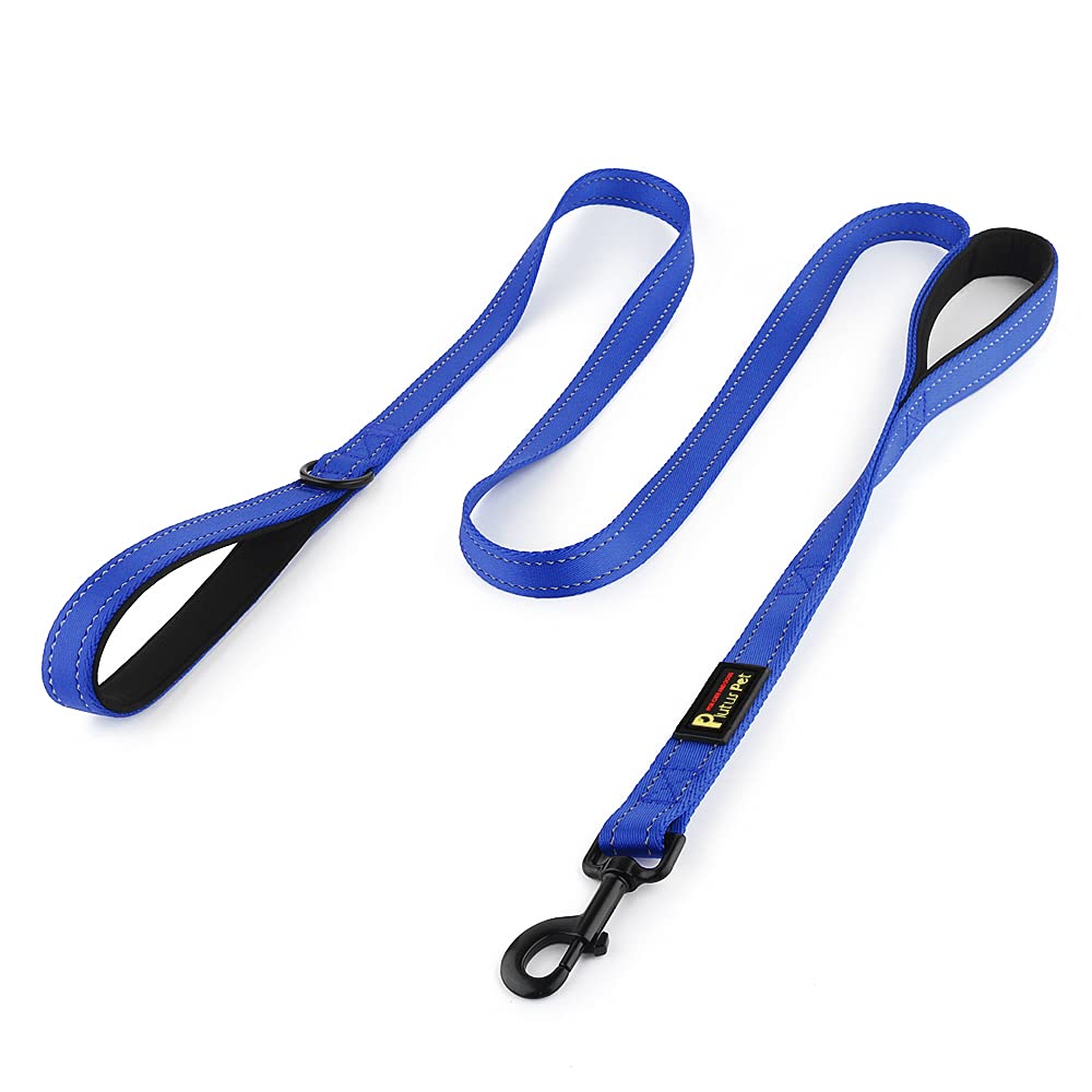Plutus Pet Double Handle Dog Leash, 6 FT Long, for Medium Large Dogs