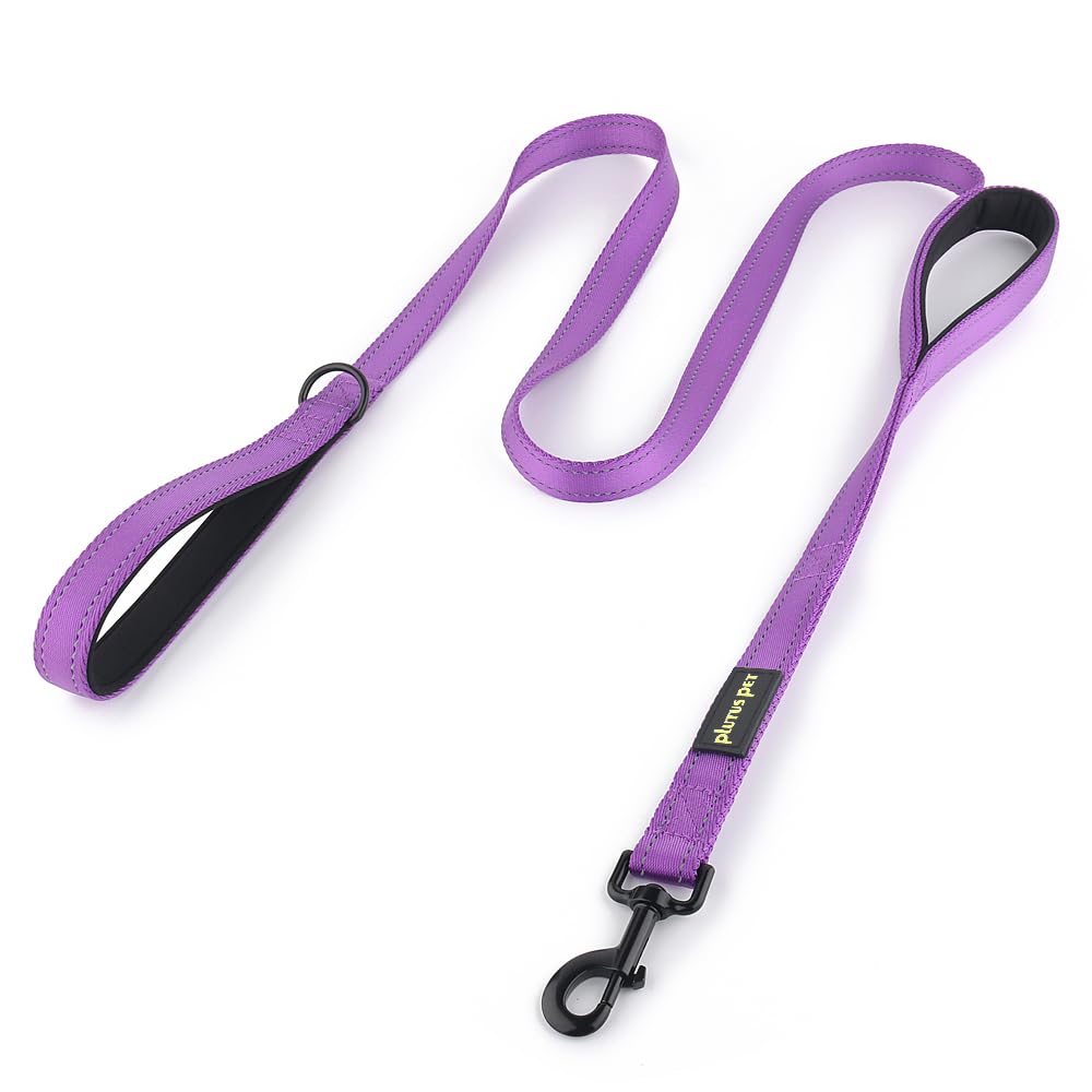 Plutus Pet Double Handle Dog Leash, 6 FT Long, for Medium Large Dogs
