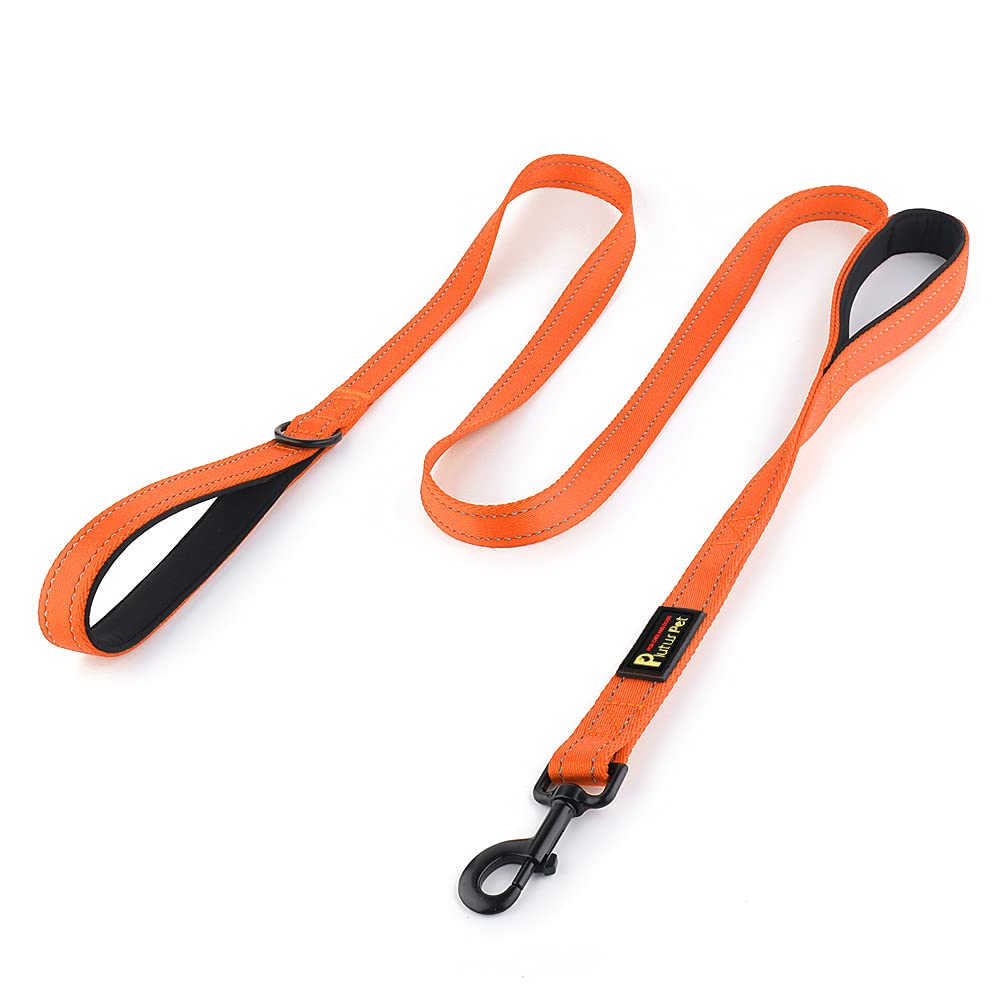 Plutus Pet Double Handle Dog Leash, 6 FT Long, for Medium Large Dogs
