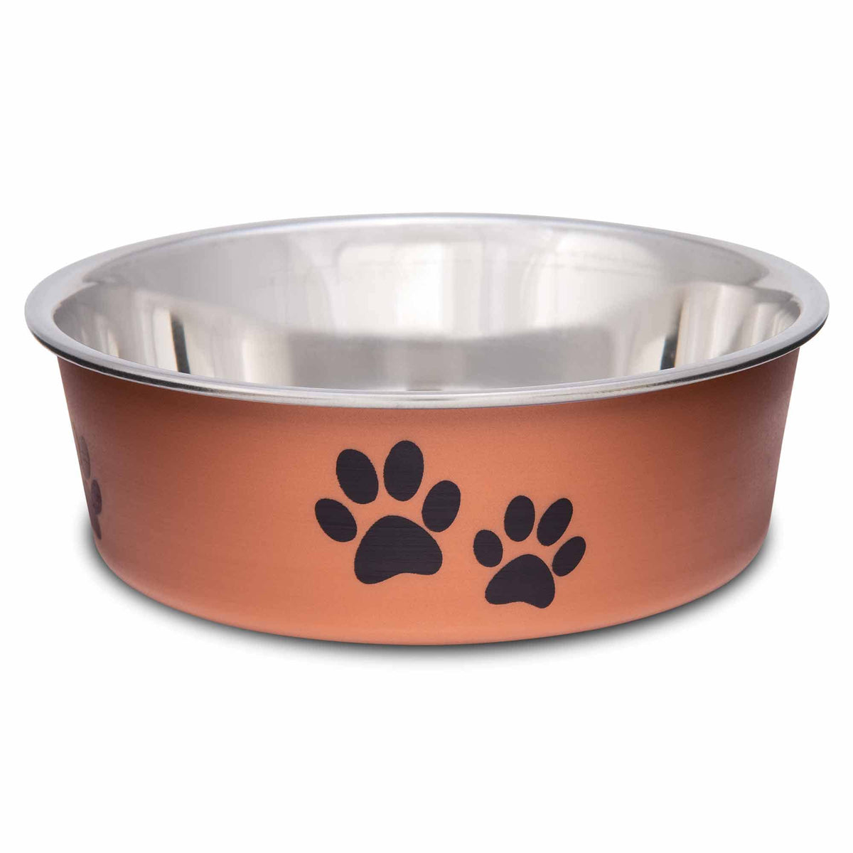 Loving Pets Bella Dog Bowls- Stainless Steel Dog & Cat Bowls - Spill Proof Dog Food Bowl, Cat Bowl, Puppy Essentials & Pet Supplies Great for Home & Travel (Medium 20-35 lbs, Paparazzi Pink)