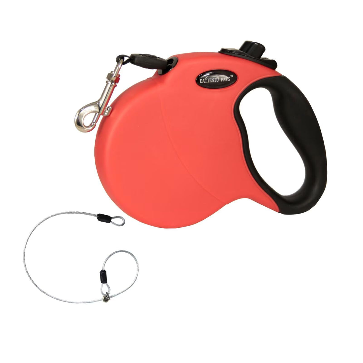 13FT Retractable Dog Leash for Small Dogs up to 22lbs with Chew Proof Steel Wire Extender, Lightweight, Durable & Safe Walking Solution Pink S