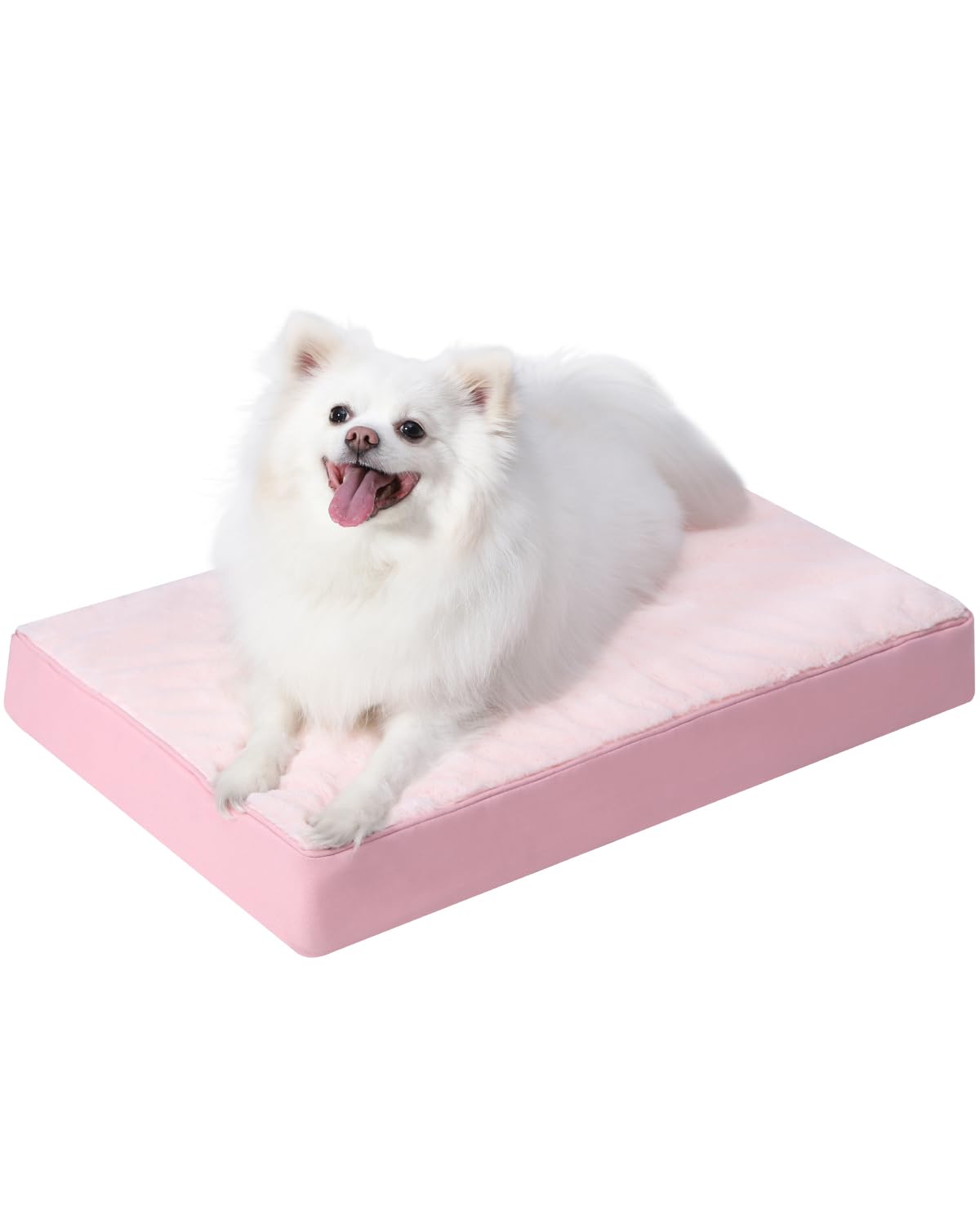 KSIIA Orthopedic Dog Bed for Large Dogs with Waterproof Lining, Grey, 35x22