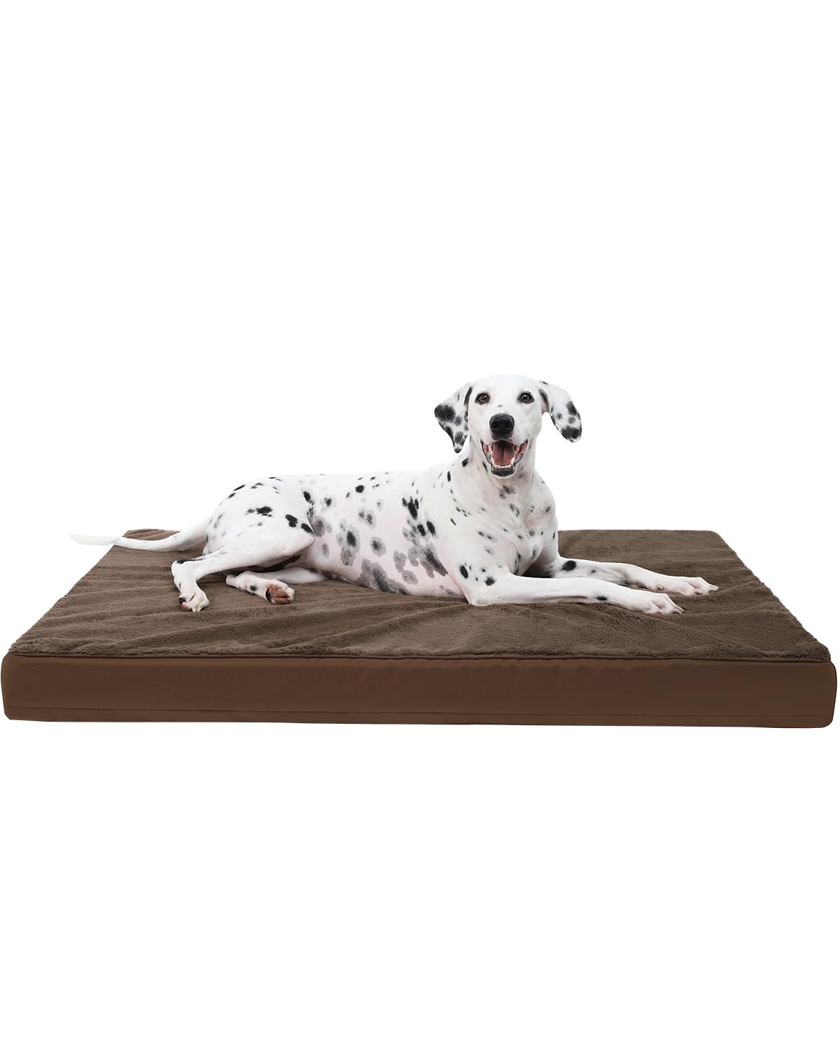 KSIIA Orthopedic Dog Bed for Large Dogs with Waterproof Lining, Grey, 35x22
