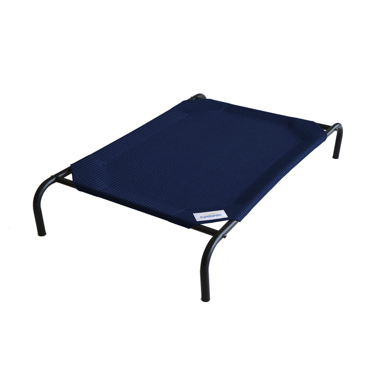 Coolaroo Original Elevated Dog Bed - Breathable Off-The-Ground Pet Bed with Cooling Fabric, Joint Relief & Moisture-Resistant Fabric, 100% Recyclable, Easy Clean, Grey, Medium