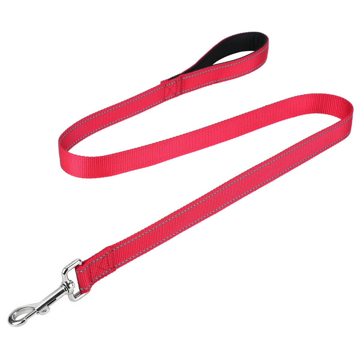 FunTags Reflective Nylon Dog Leash for Medium & Large Dogs, 6FT for Walks