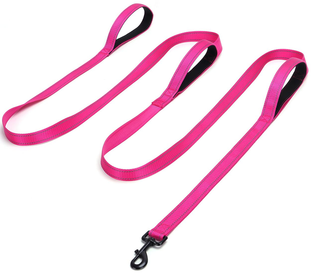 3 Handle Dog Leash 10FT Triple Handle Reflective Large Medium Dog