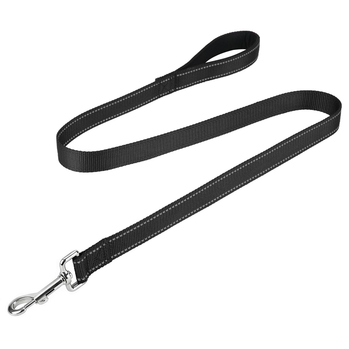 FunTags Reflective Nylon Dog Leash for Medium & Large Dogs, 6FT for Walks
