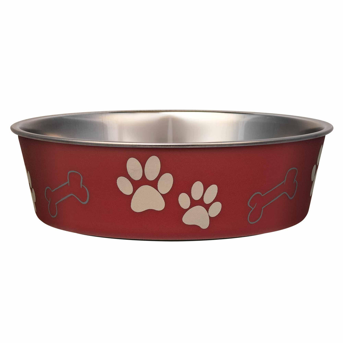 Loving Pets Bella Dog Bowls- Stainless Steel Dog & Cat Bowls - Spill Proof Dog Food Bowl, Cat Bowl, Puppy Essentials & Pet Supplies Great for Home & Travel (Medium 20-35 lbs, Blueberry)