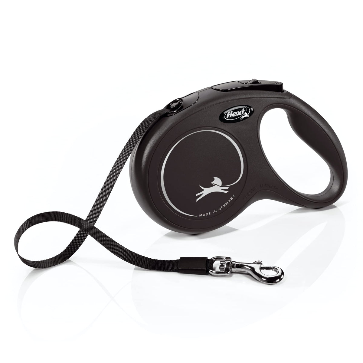 FLEXI® Classic Tape Retractable Dog Leash, Large, 26 ft - Black