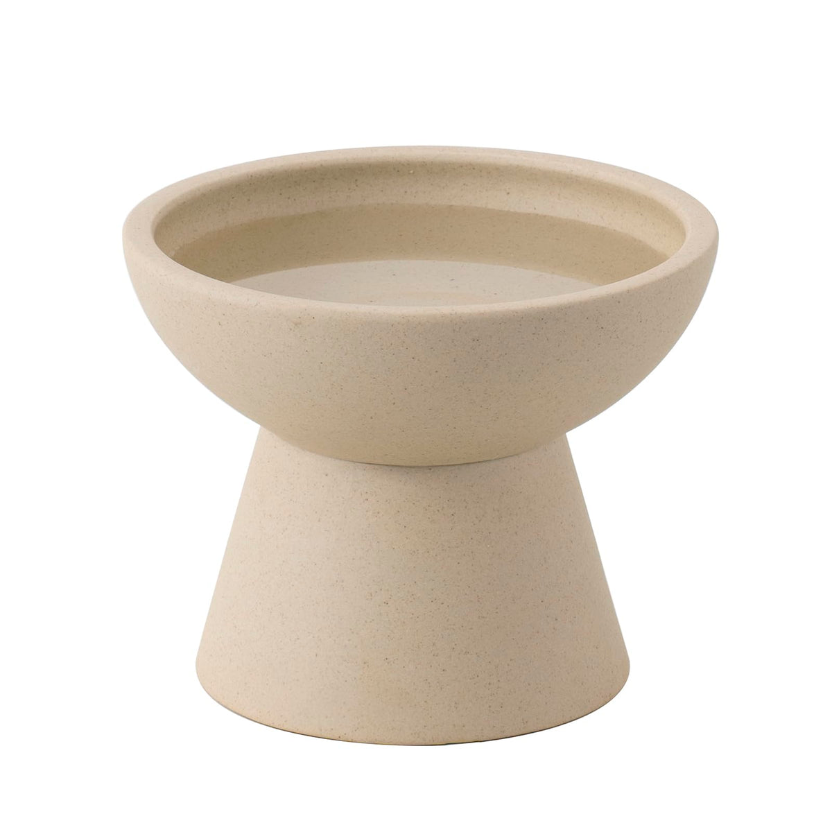 CEEFU Extra Wide Elevated Ceramic 6.2" Shallow Cat Food Bowl
