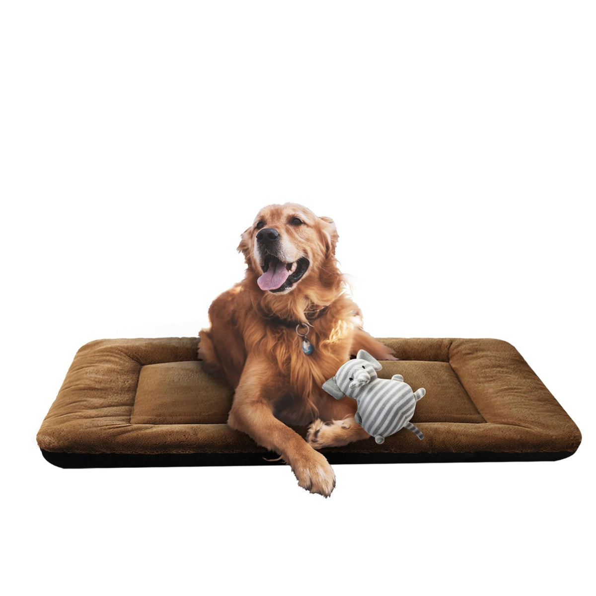 Dog Crate Pad Washable Dog Bed for Crate Medium Cozy Mat 36-Inch Gray