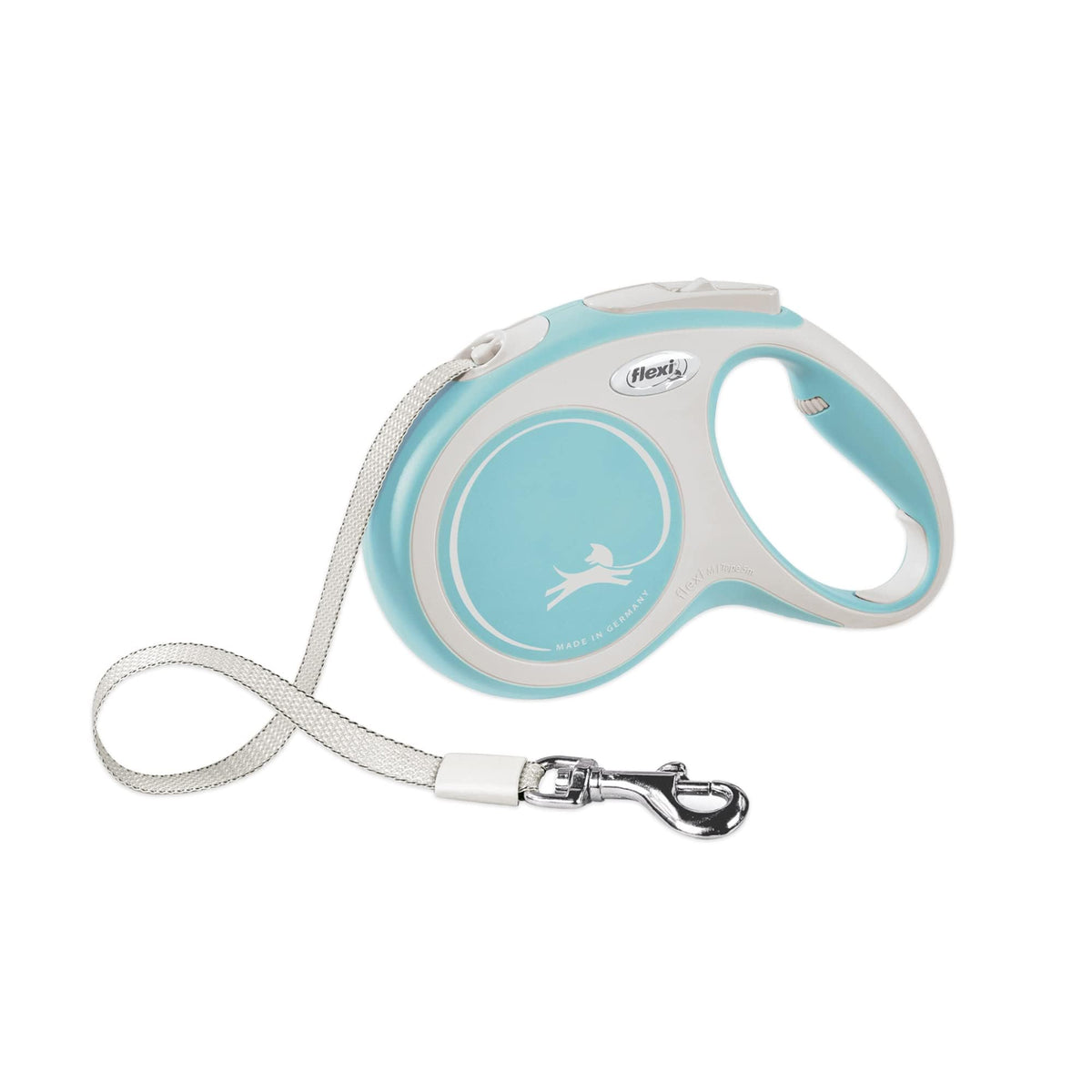 FLEXI® Comfort Tape Retractable Dog Leash, Small, 16 ft - Grey/Black