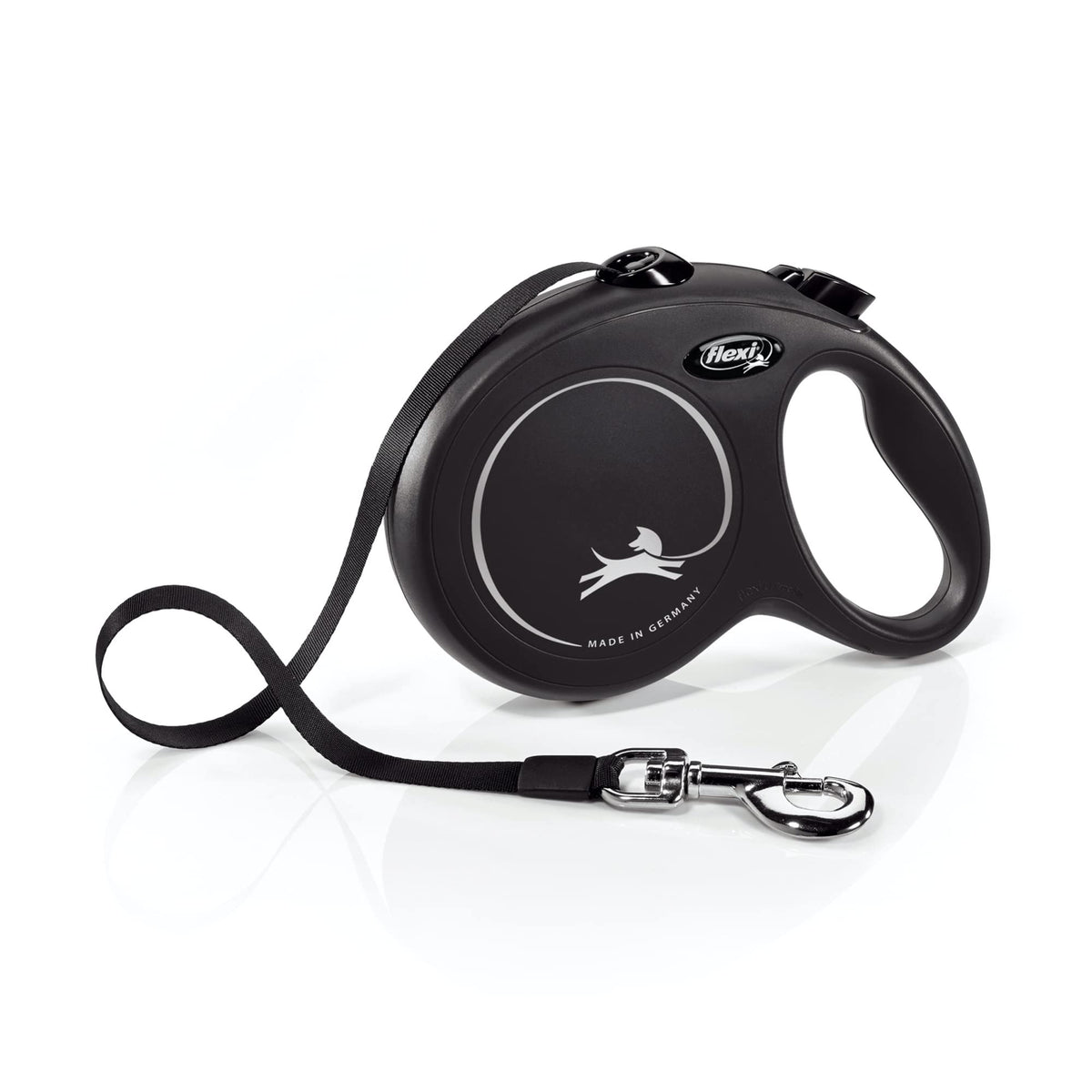 FLEXI® Classic Tape Retractable Dog Leash, Large, 26 ft - Black