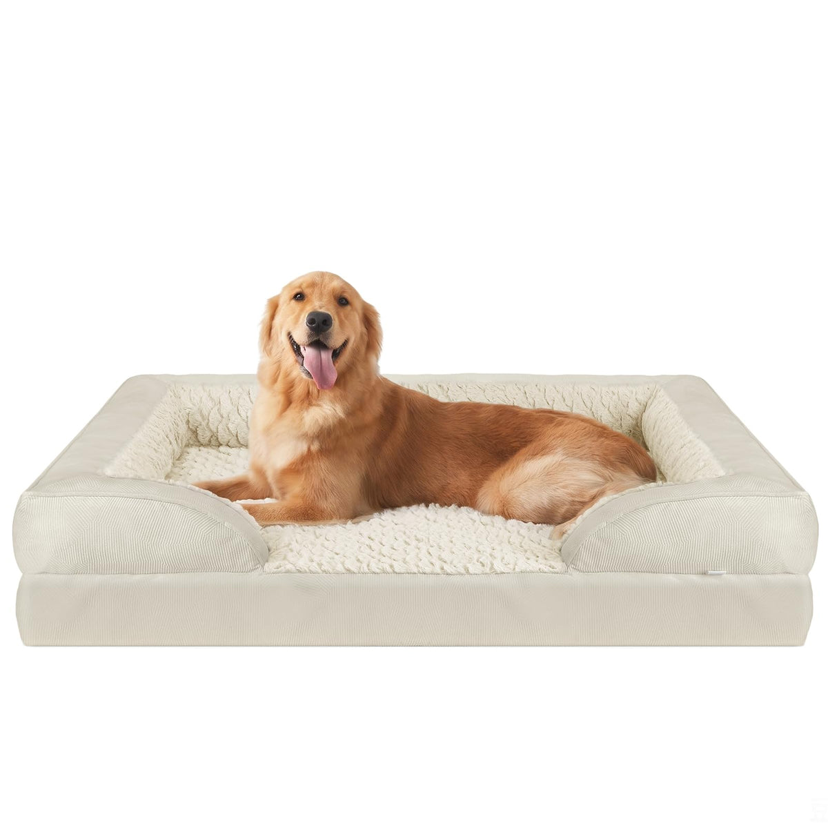 INVENHO Orthopedic Dog Beds Large Sized, XL Washable Dog Sofa with Egg-Crate Foam, Waterproof Lining and Non-Skid Bottom