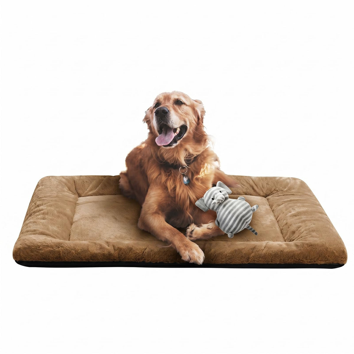 Dog Crate Pad Washable Dog Bed for Crate Medium Cozy Mat 36-Inch Gray