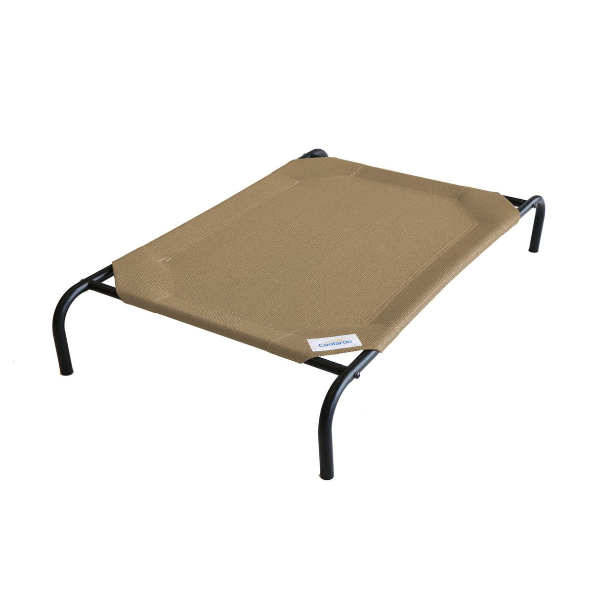 Coolaroo Original Elevated Dog Bed - Breathable Off-The-Ground Pet Bed with Cooling Fabric, Joint Relief & Moisture-Resistant Fabric, 100% Recyclable, Easy Clean, Grey, Medium