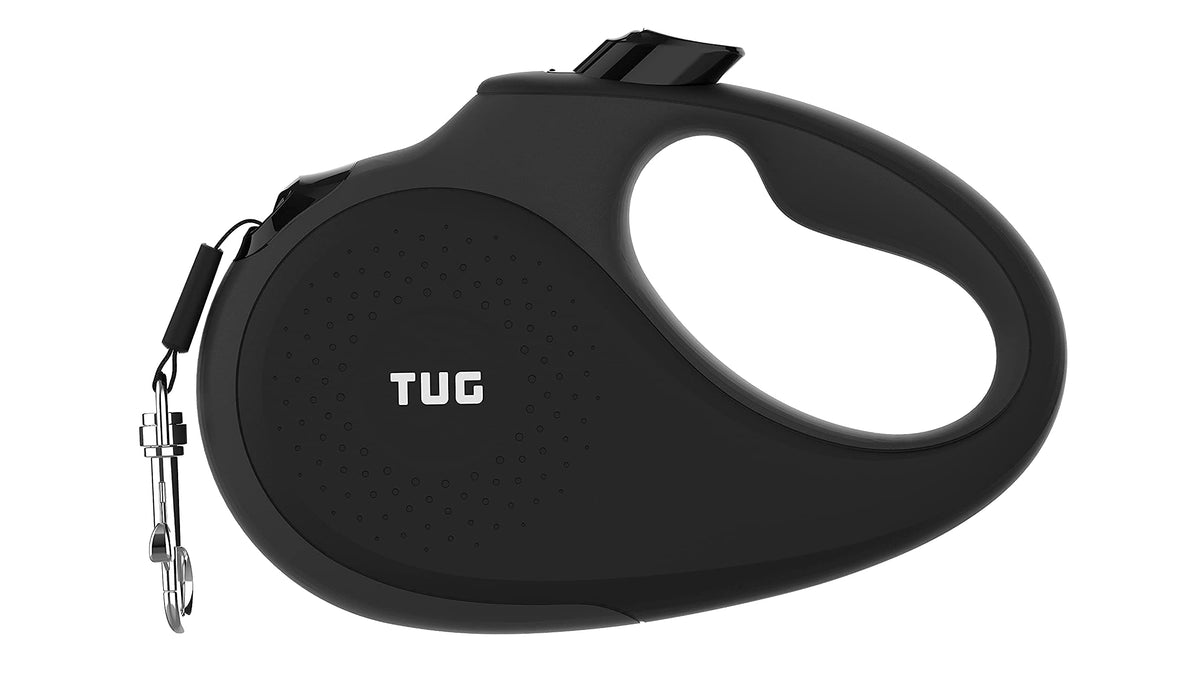 TUG Original Retractable Dog Leash, 16 ft (Medium, White)