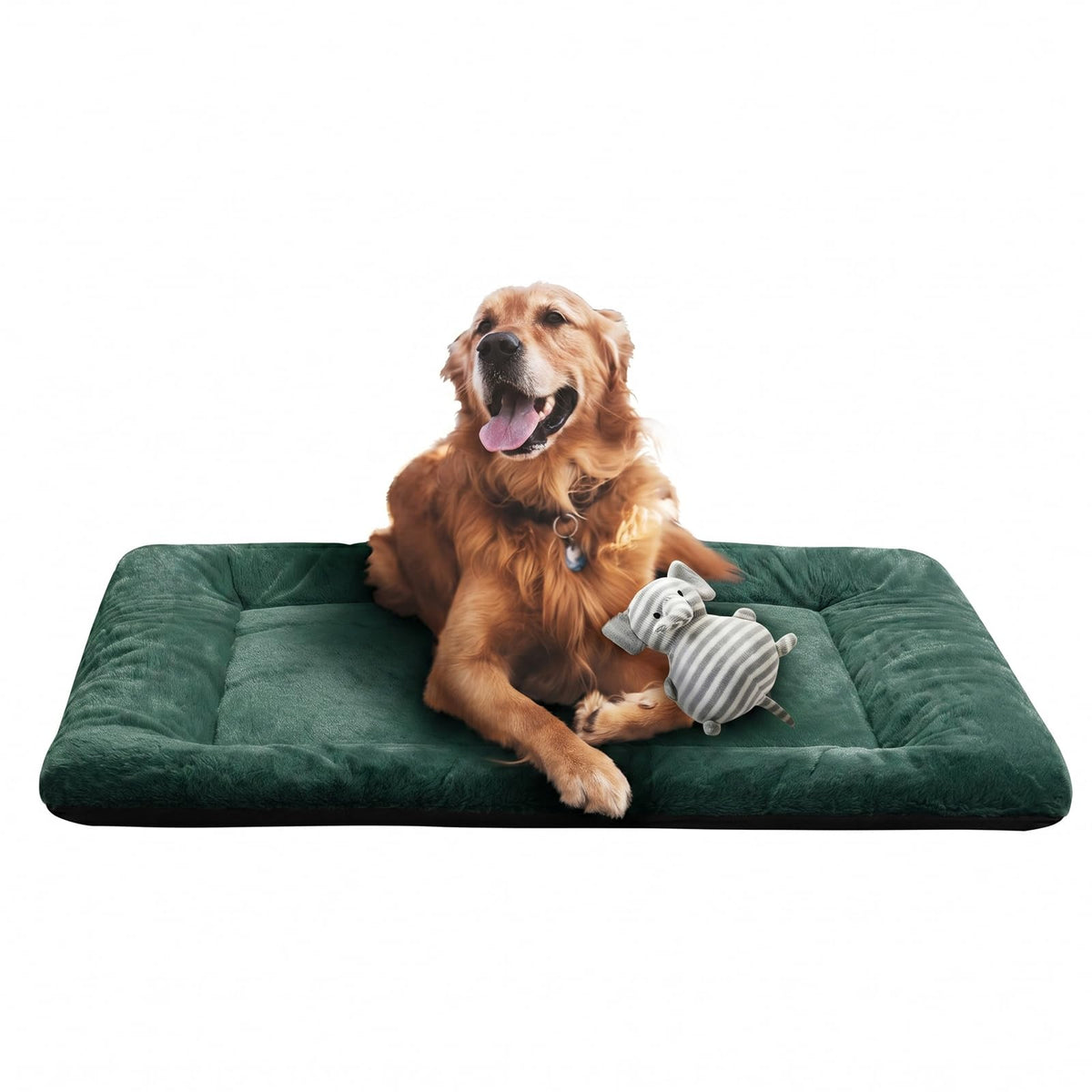 Dog Crate Pad Washable Dog Bed for Crate Medium Cozy Mat 36-Inch Gray