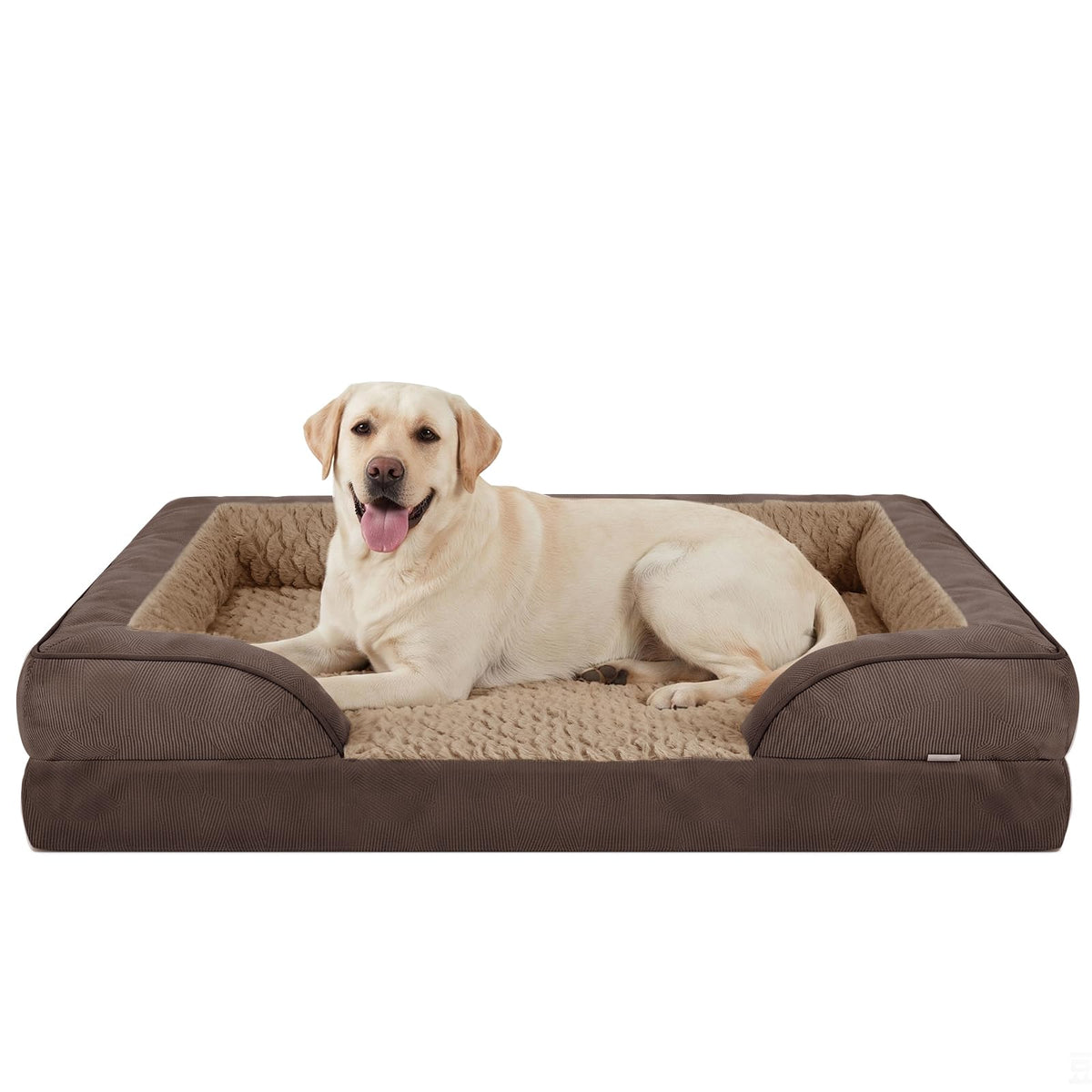 INVENHO Orthopedic Dog Beds Large Sized, XL Washable Dog Sofa with Egg-Crate Foam, Waterproof Lining and Non-Skid Bottom