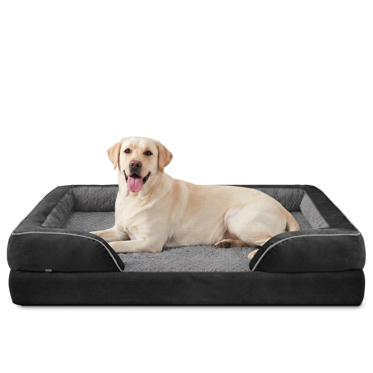 INVENHO Orthopedic Dog Beds Large Sized, XL Washable Dog Sofa with Egg-Crate Foam, Waterproof Lining and Non-Skid Bottom