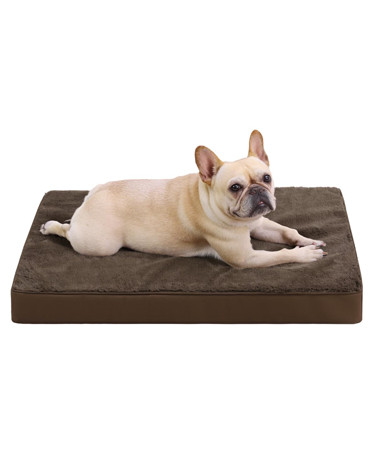 KSIIA Orthopedic Dog Bed for Large Dogs with Waterproof Lining, Grey, 35x22