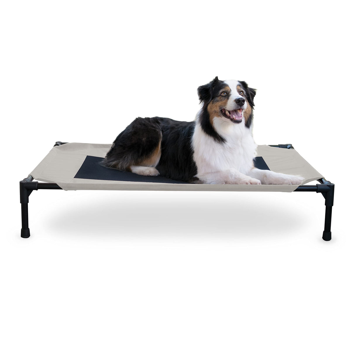 K&H Outdoor Elevated Dog Bed, Cooling Raised Dog Bed, Medium 32x25in, Tan