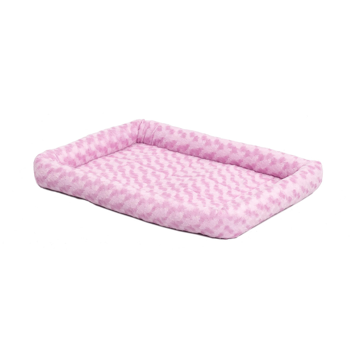 QuietTime by MidWest 24" Dog Crate Bolster Bed, Gray, Small Breeds